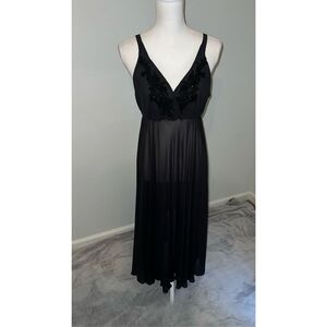Women’s Black Lingerie Slip Dress Gown SMALL